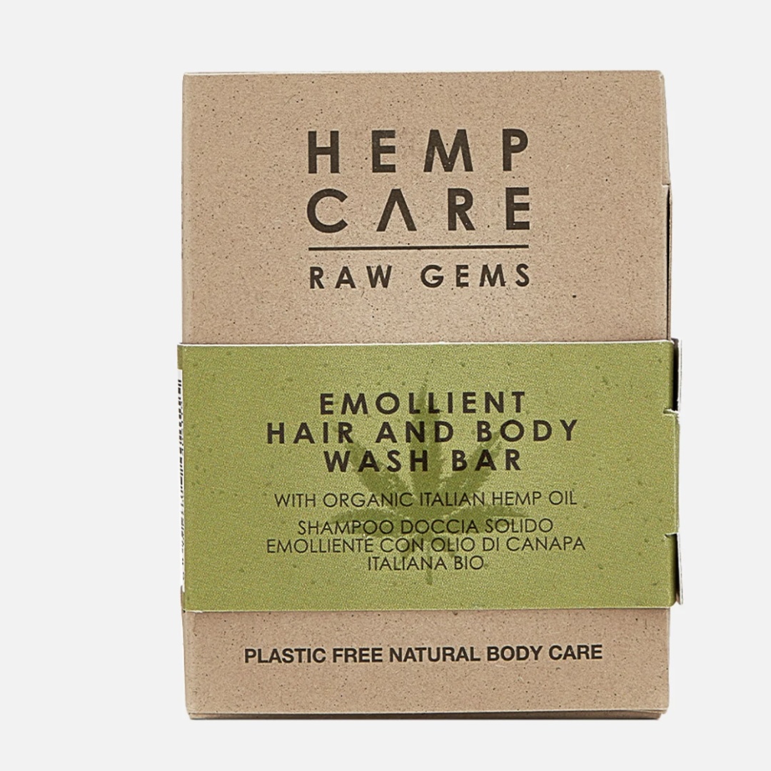 Кусковое мыло банное HEMP CARE RAW GEMS 1 шт