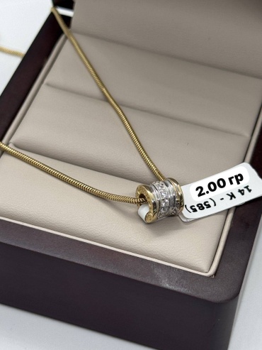 Подвеска DARI GOLD 88787 вес 2 г золото, фианит