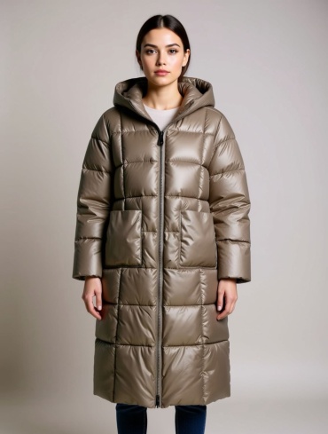 Пуховик FASHION коричневый