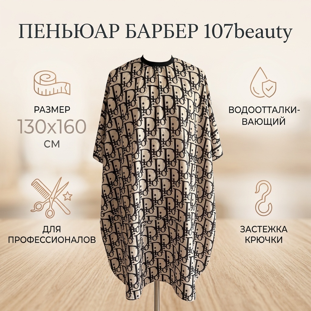 107beauty пеньюар черный, белый
