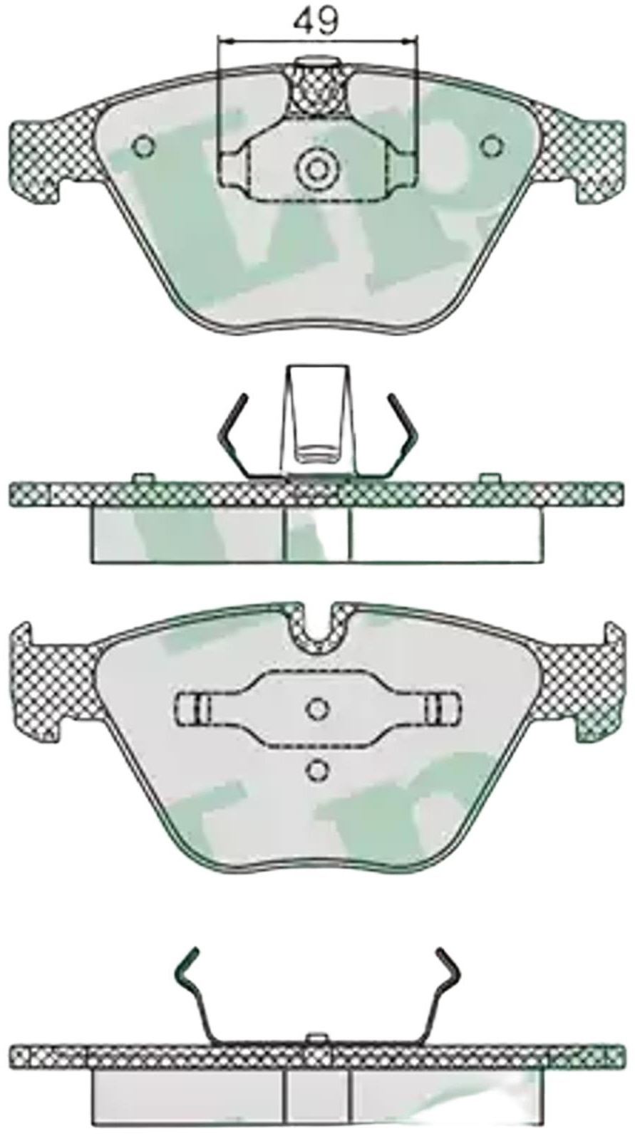 Колодки AP 05P1193
