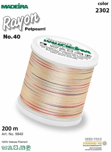 Madeira Rayon № 40 9840-2302 200 м 1 шт