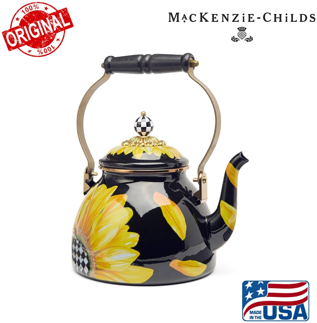 MACKENZIE-CHILDS чайник Handcrafted Sunflower 2 л, эмалированная сталь