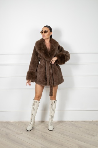 Шуба Granat.Furs коричневый