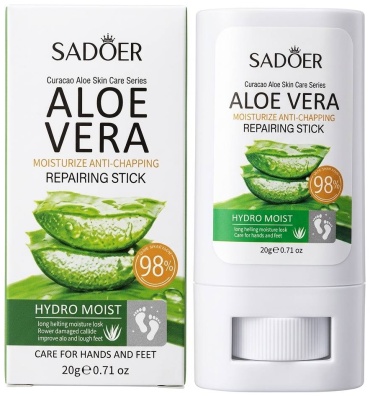 SADOER стик Aloe Repairing Anti-chapping Stick - Увлажняющий восстанавливающий стик с алоэ вера для лица 20 г