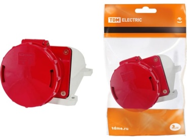TDM ELECTRIC силовая вилка 380 В 63А, SQ0602-0008