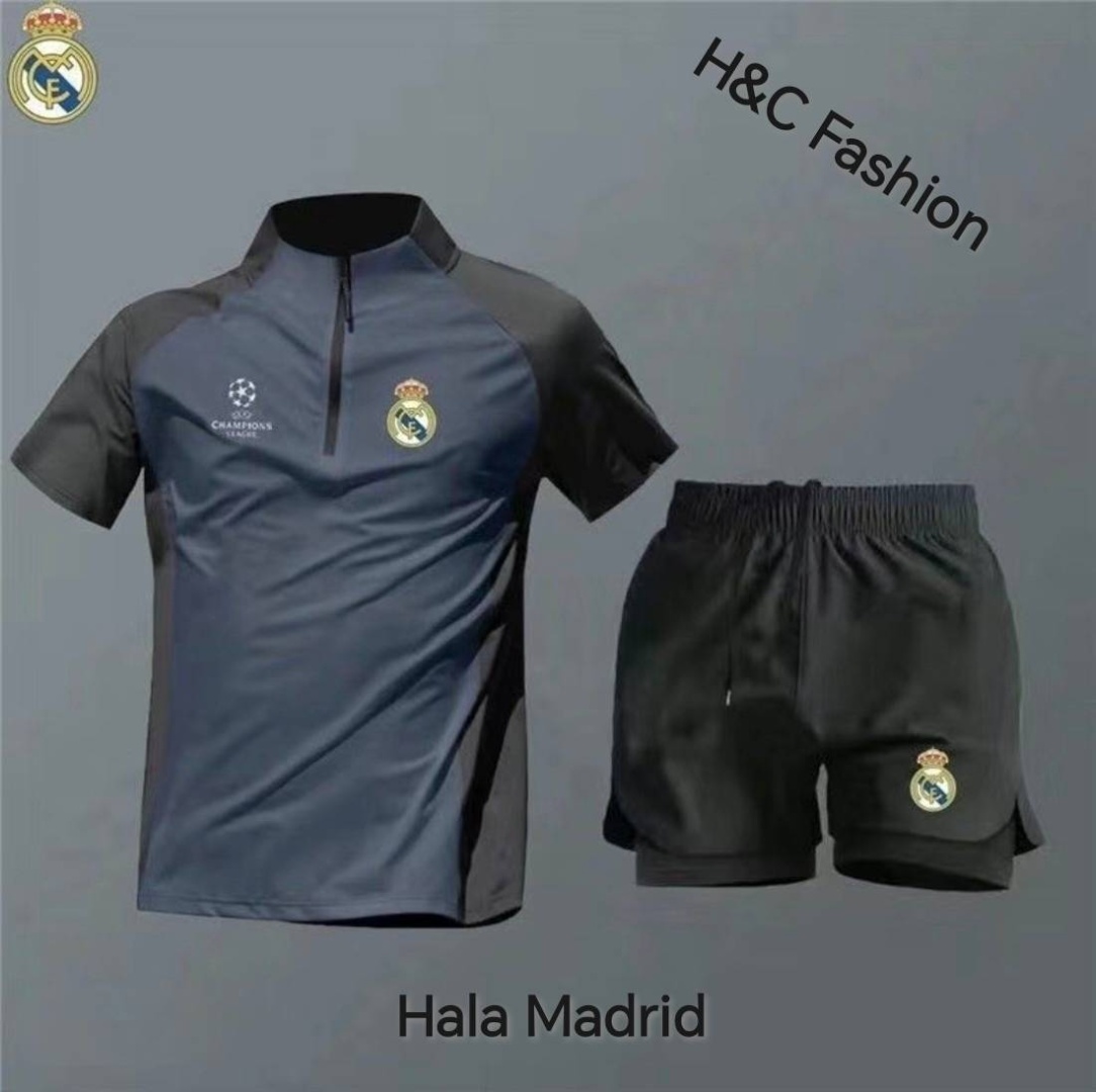 Спортивный костюм H&C Fashion черный, темно-синий