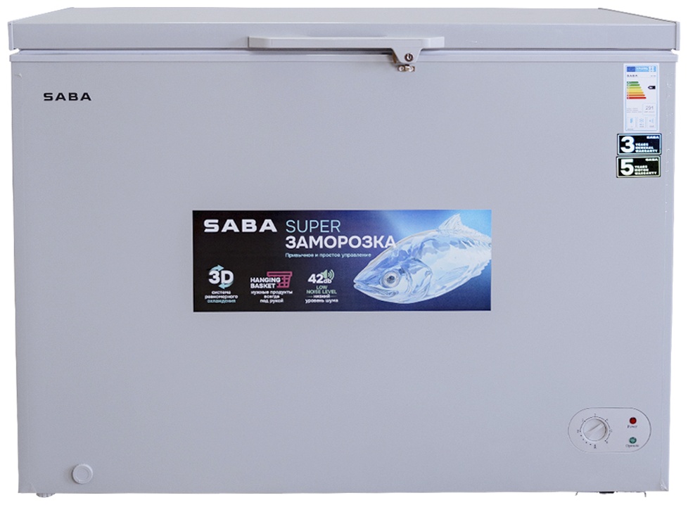 Морозильник SABA HC-300 300 л серый