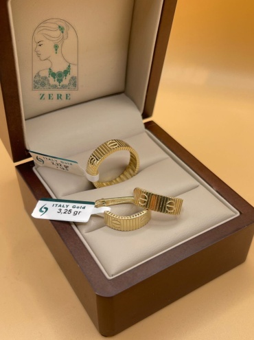 ZERE Комплект украшений из жёлтого золота 585 пробы вес 5.39 г золото, без вставок