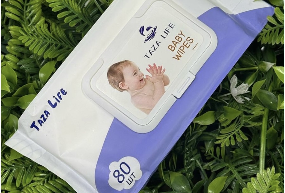 Детские влажные салфетки taza life 80 шт