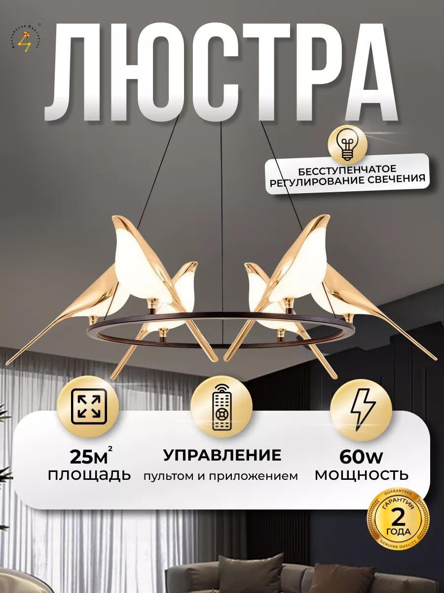 Люстра подвесная LED, кол-во ламп: 1 шт