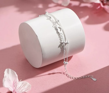 Bellur Romance Love Collection длина 19 см, вес 2.7 г серебро, плетение якорное