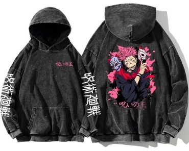 Худи SHOPITO Магическая Битва, Jujutsu Kaisen черный, розовый
