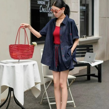 Костюм повседневный TR trendy синий, красный