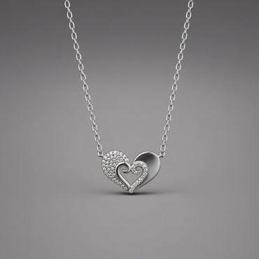 Колье Silver Style 10023100 длина 40 см вес 4.5 г серебро, фианит