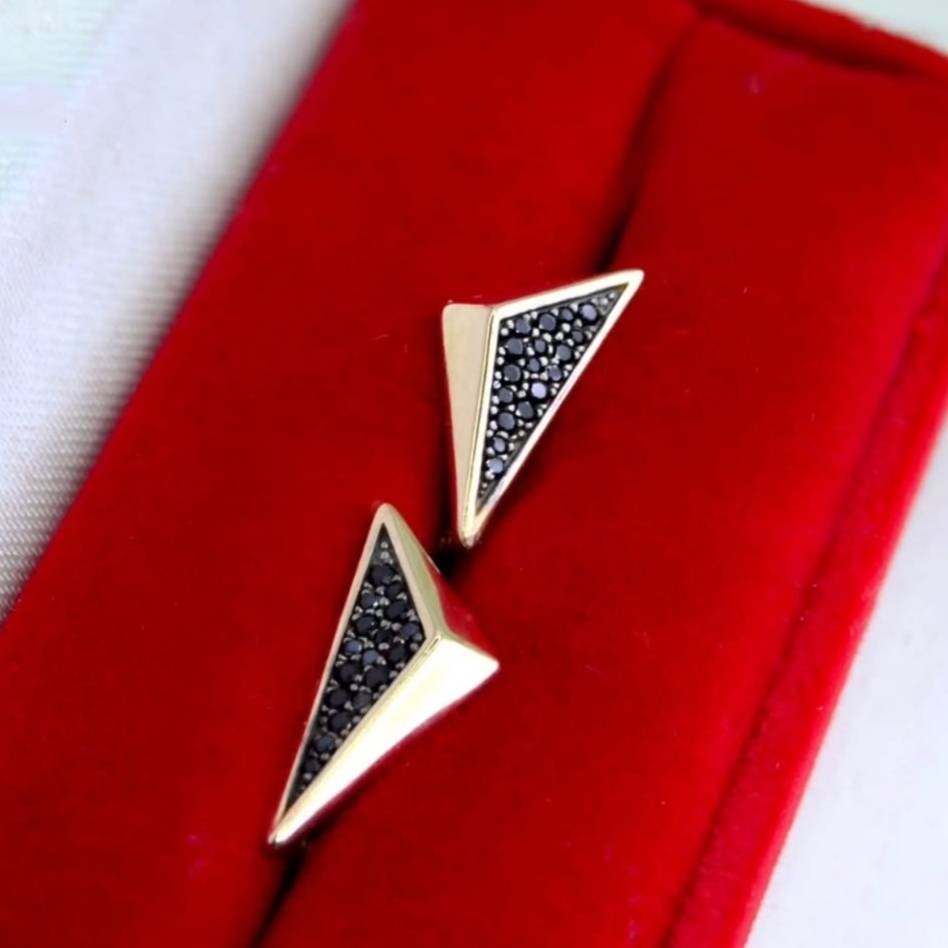 Серьги SANIS 11-217213 вес 2.53 г золото, фианит