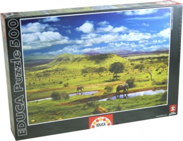 Пазлы 500 деталей Кения. Национальный парк TSAVO 15152