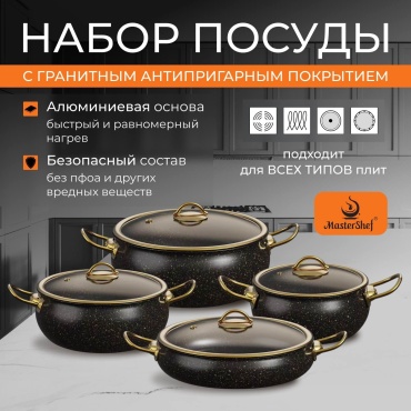 Смешанный набор MasterShef 8 в 1