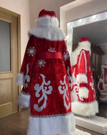 Карнавальный костюм Batik Дед Мороз царский двойной рукав красный