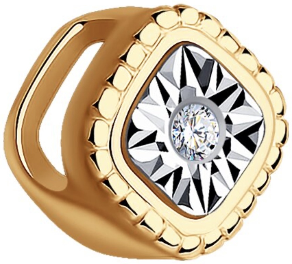 Подвеска Diamant 51-230-01563-1 вес 0.36 г золото, бриллиант