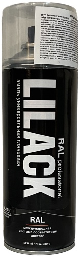 Lilack эмаль Lilack RAL тон черный, 520 мл