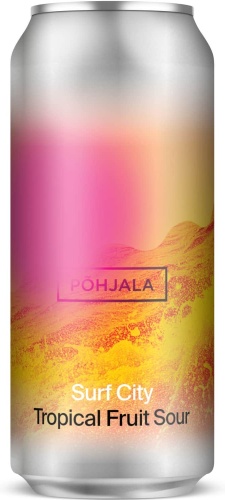 Pohjala Surf City пиво крафтовое 4.5% 0.44 л