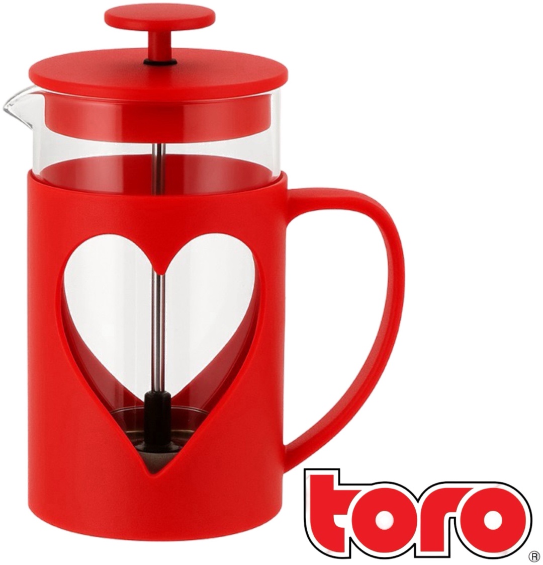 Чайник Toro френч-пресс с пластиковым фильтром 0.6 л, пластик, стекло