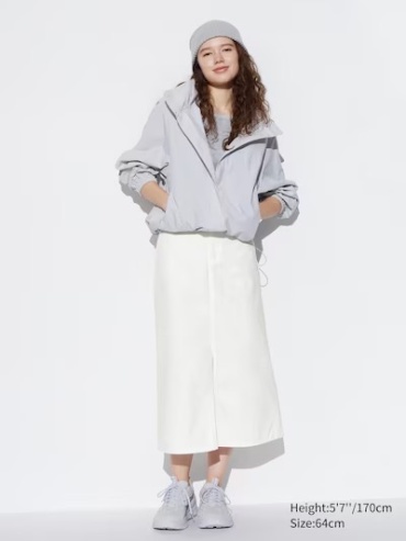 Джинсовая юбка Uniqlo белый