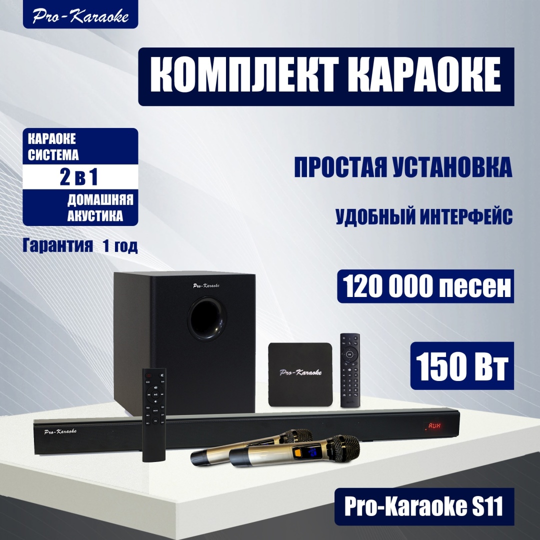 Караоке-система Pro-karaoke S11 черный