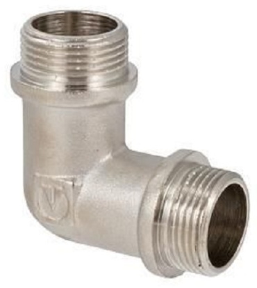 VALTEC угольник 90 1/2 1/2, латунь никелированная, 1 шт