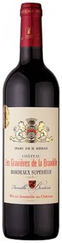 Вино Famille Borderie Château Les Gravières de la Brandille AOC Bordeaux Superieur сухое красное 14% 0.75 л