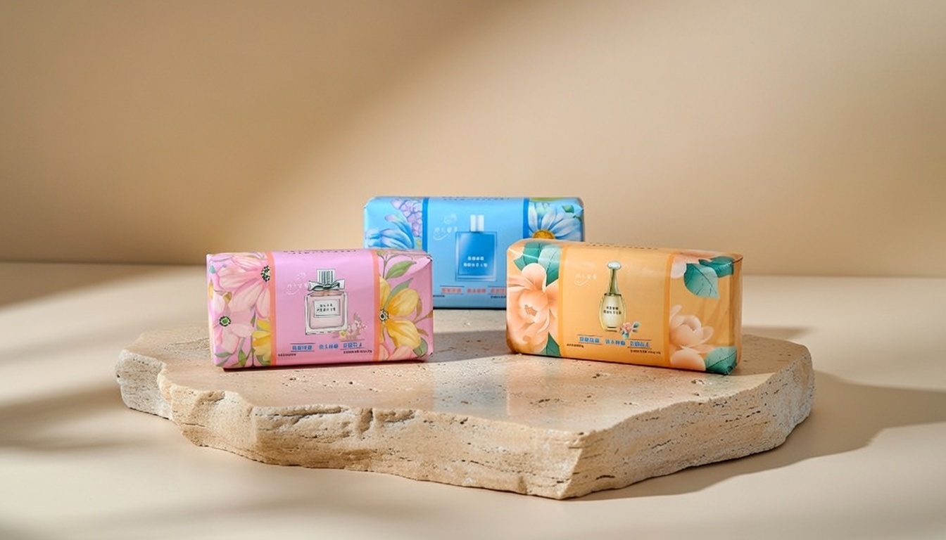 Кусковое мыло банное Perfumed Парфюм 3 шт