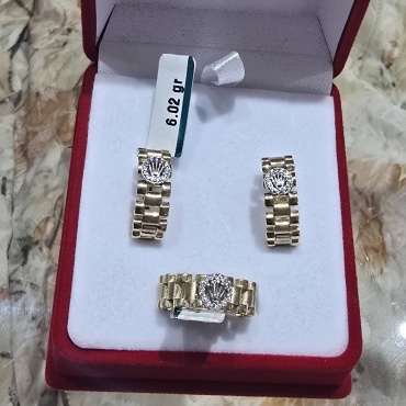 ANOR Luxe 147240865 вес 9 г золото, без вставок