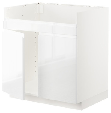 Кухонный шкаф тумба под раковину IKEA METOD 494.505.05, 80x62x88 см