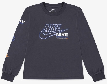 Лонгслив Nike черный, синий