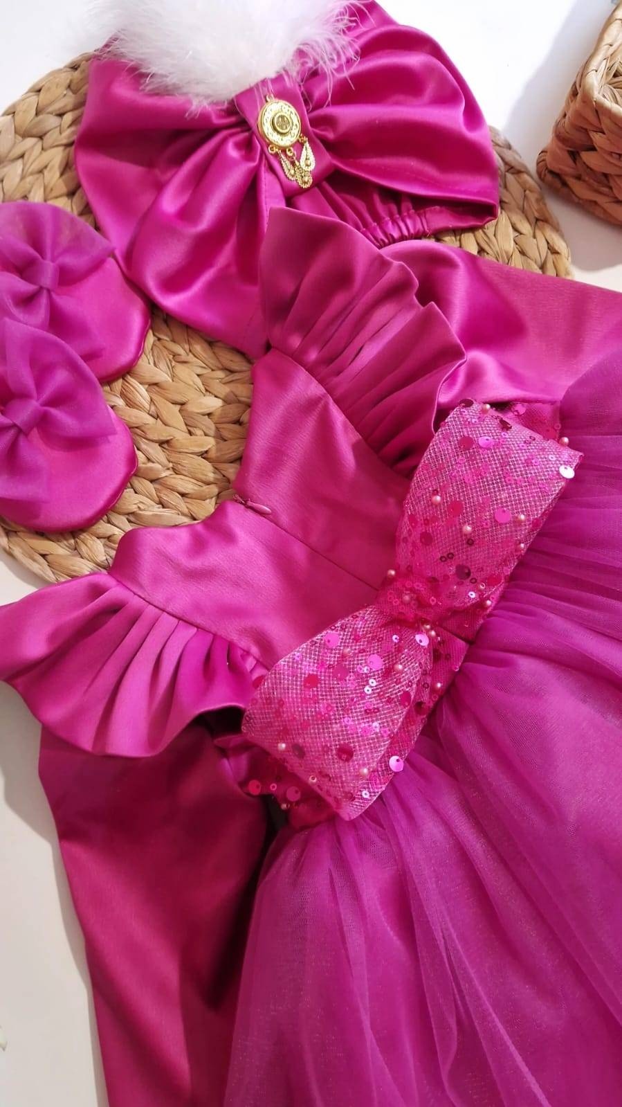 Нарядное платье Amina Wear малиновый