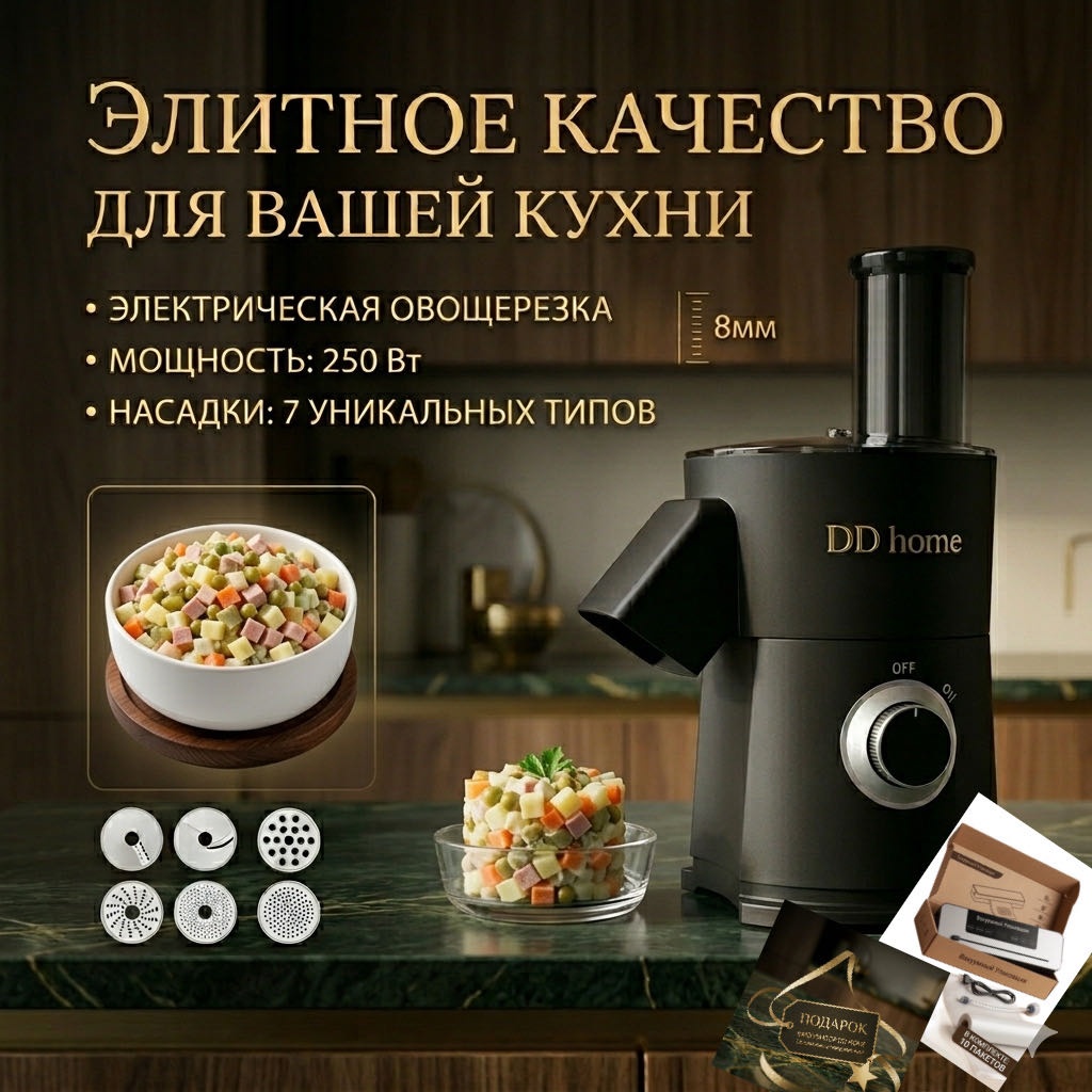 DDHOME овощерезка comfort zone, пластик