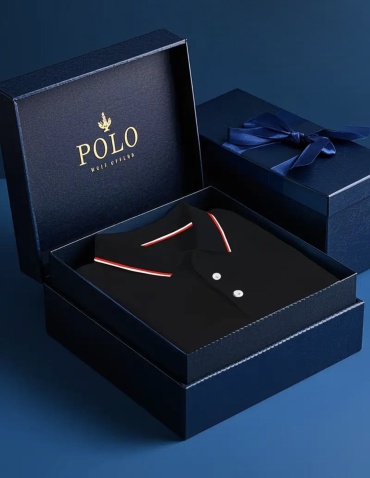Поло Polo однотонный черный