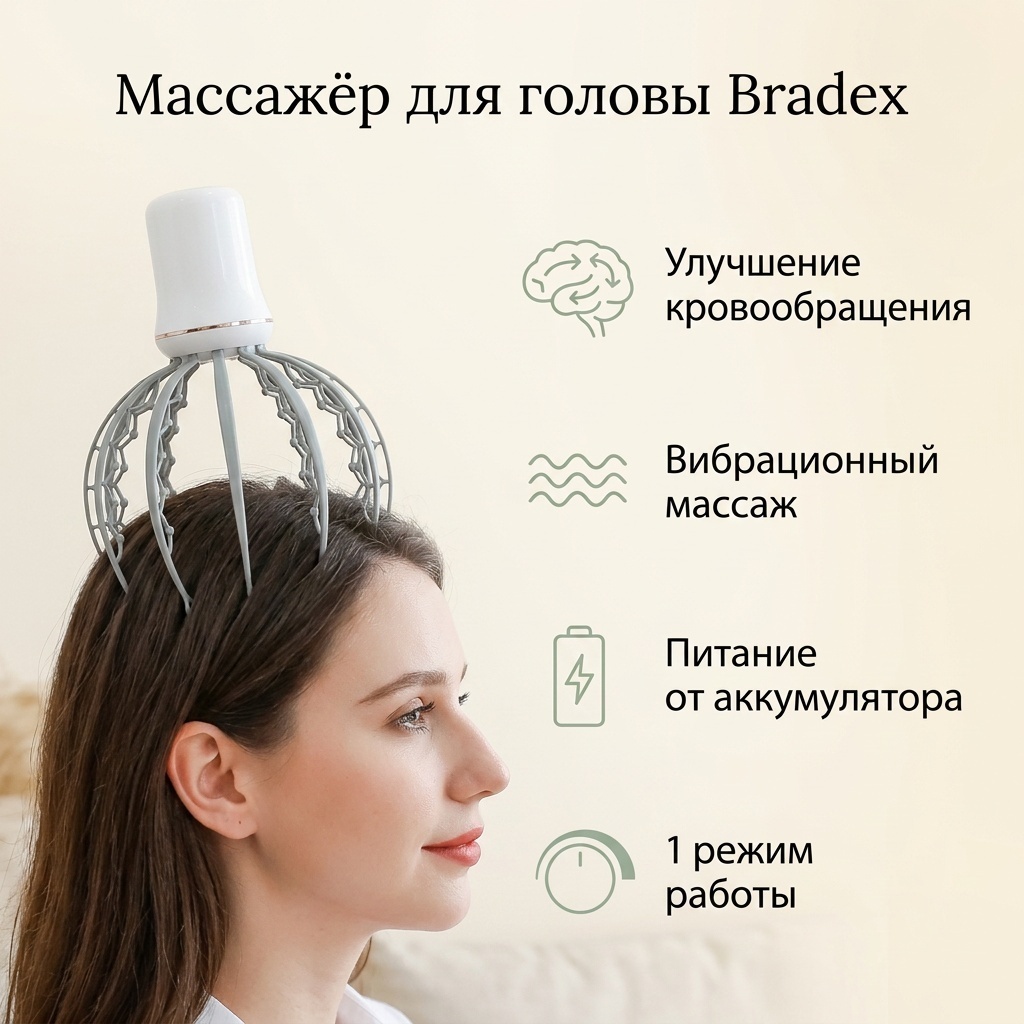 Bradex Массажёр для головы
