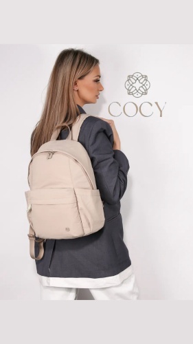 Рюкзак COCY нейлон бежевый