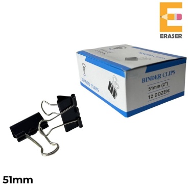 Зажим классический Eraser 51 мм, 12 шт