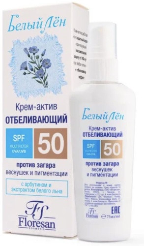 Floresan крем Ф-30 Белый лен для лица 75 мл