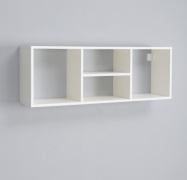 Полка DSM-002V, 100х19x34 см, белый