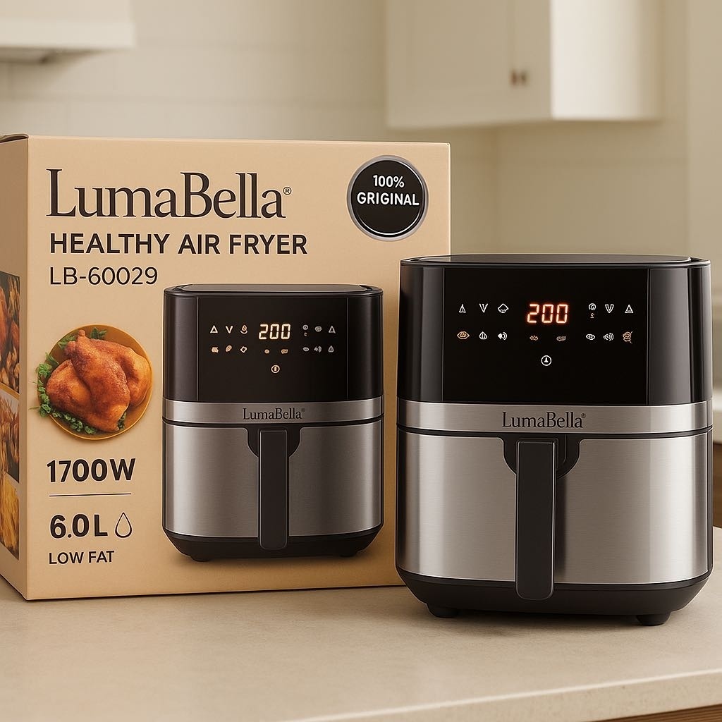 Аэрогриль LumaBella LB-60029 черный, серый