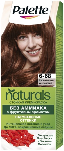 Palette Naturals 6-68 карамельный каштановый крем-краска 110 мл