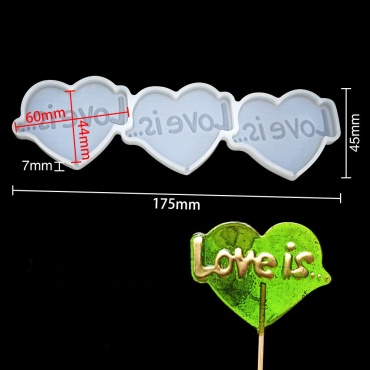 DIY для конфет, для леденцов, для сахарных петушков Love is LDC-331, силикон