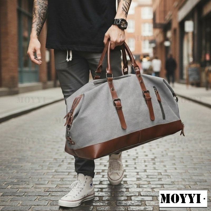 Сумка MOYYI брезент, холст серый 40 л