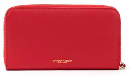 Кошелек Campo Marzio натуральная кожа красный