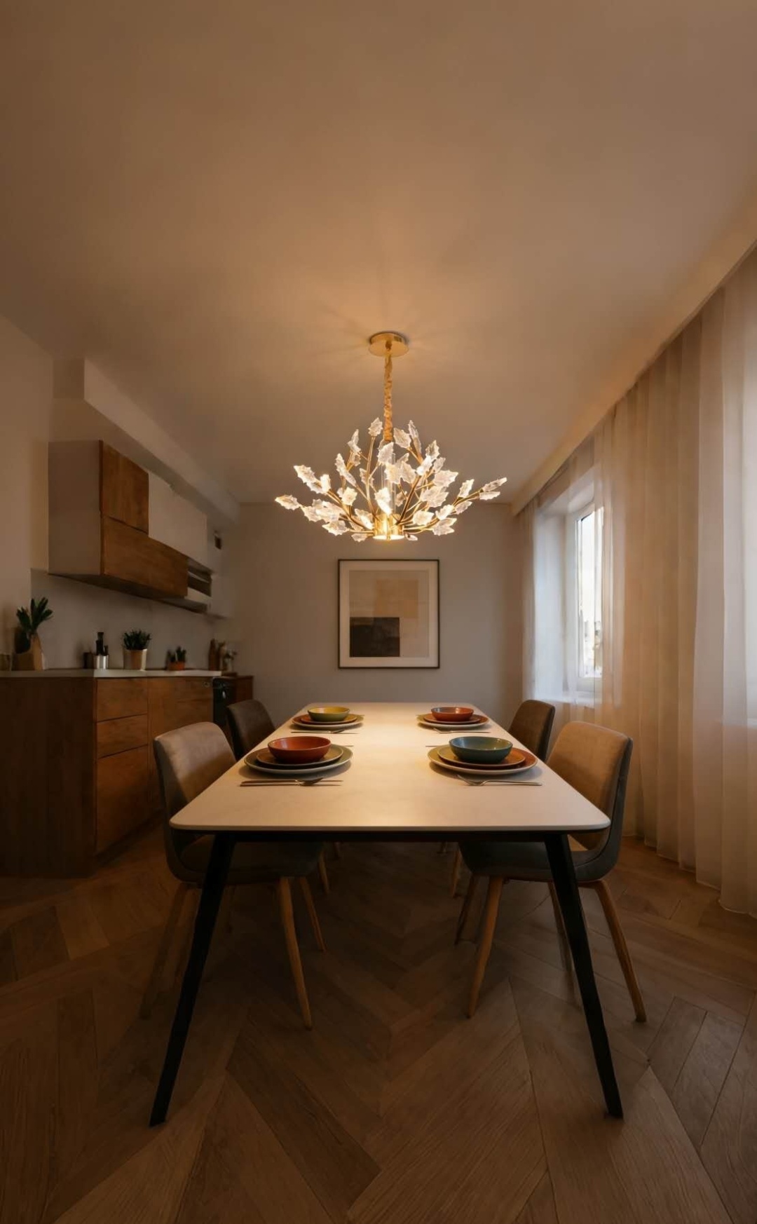 Люстра подвесная LED, кол-во ламп: 45 шт
