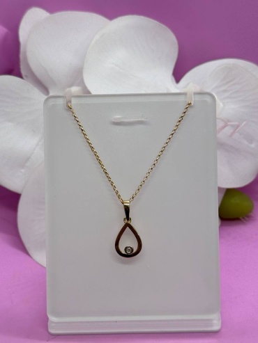Колье SAR JEWELRY Aniram_ViP_Z-07-012_7796 длина 45 см вес 2.4 г золото, бриллиант